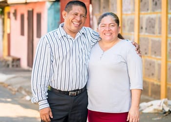 A couple standing together